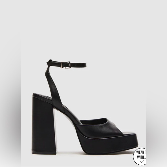 STEVE MADEN Carolyn Black Leather NWB - Picture 7 of 15